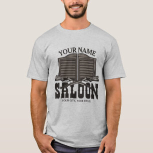 T-shirt Bar à saloon ancien fusils de l'Ouest personnalisé