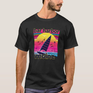 T-shirt Bar Harbor Retro 80s Style Souvenir Beach
