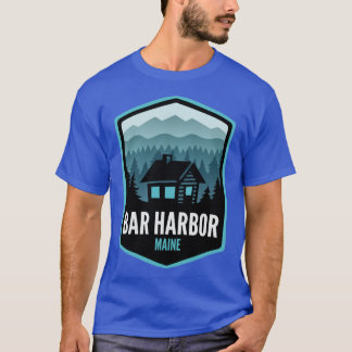 T-shirt Bar Harbour Maine Mountain Cabine