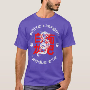 T-shirt Bar Noodles Dragon Blanc