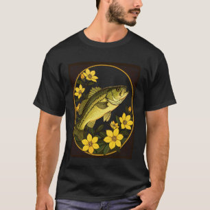 T-shirt Bar rayé Rockfish et fleurs de jasmin