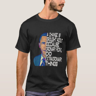 T-shirt Barack Obama 44ème Président des Etats-Unis Citati