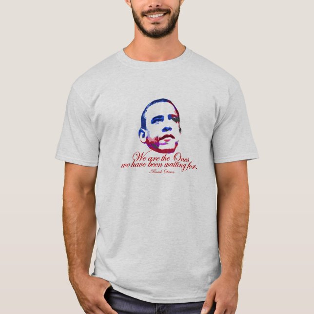 T-shirt Barack Obama - la recherche (Devant)