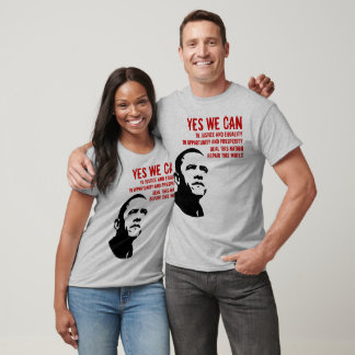 T-shirt Barack Obama : OUI NOUS POUVONS...Manches longues