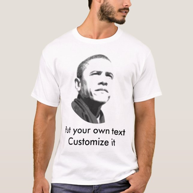 T-shirt Barack Obama - personnalisable (Devant)