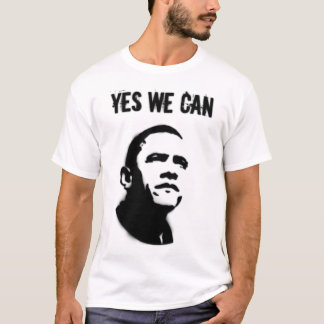 T-shirt Barack Obama. Pochoir