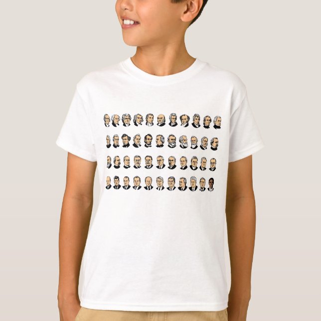 T-shirt Barack Obama - Présidents Des États-Unis (Devant)