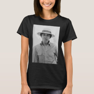 T-shirt Barack Obama Retro Vintage Young Obama Fument Dans