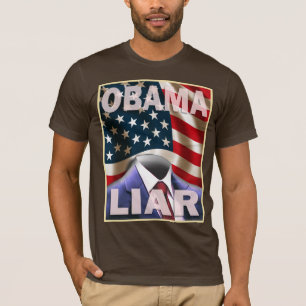 T-shirt Barack Obama - suite vide des mensonges