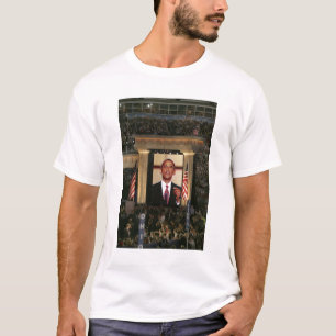T-shirt Barak Obama parle à la nuit dernière du