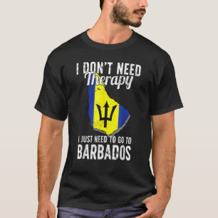 T-shirt Barbade Drapeau vacances Barbade