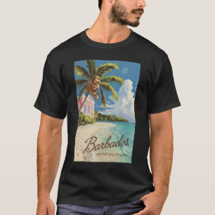 T-shirt Barbados Art de Voyage peint Vintage
