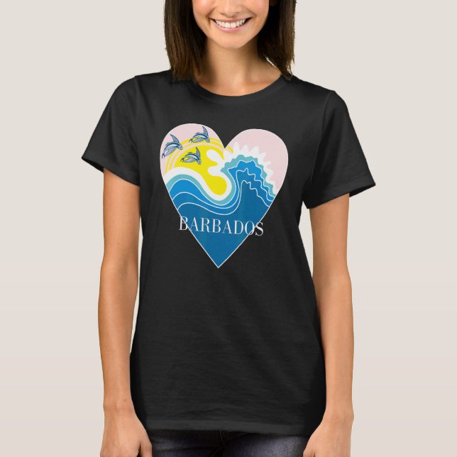 T-shirt Barbados souvenir   for men women (Devant)