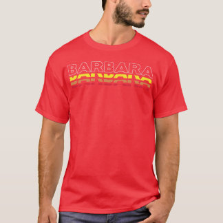 T-shirt Barbara First Name Funny Vintage Sunset Barbara fr