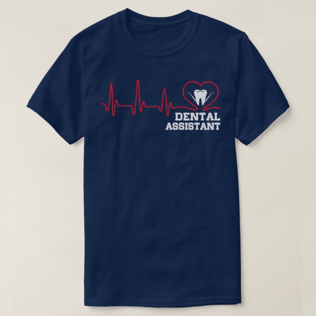 T-shirt Barbe cardiaque Dental Assistant (Design devant)