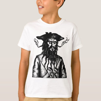 T-shirt Barbe Noire Pirate Capitaine Buccaneer Edward Teac