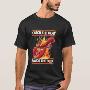 T-shirt Barbecue attraper la chaleur Smoky Food Lovers Gri