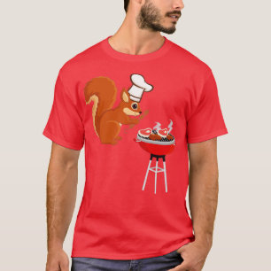 T-shirt Barbecue Chef Squirrel