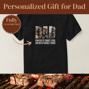 T-shirt Barbecue pour papa rigolo à la fumée