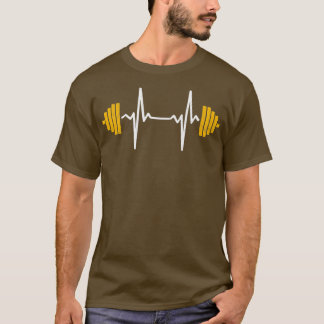 T-shirt Barbell Poids Heartbeat culturation 1