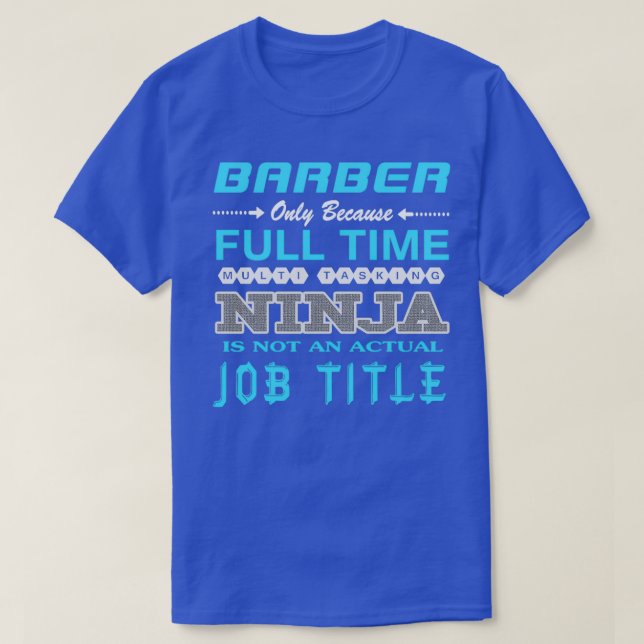 T-SHIRT BARBER BEST DESIGN 2017 4 (Design devant)