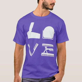T-shirt Barber Citation Sèche-cheveux Ciseaux Barber Brush