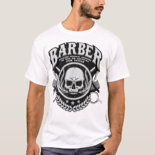 T-shirt Barber Crâne Freiner Awesome Job Hairstyliste Gif