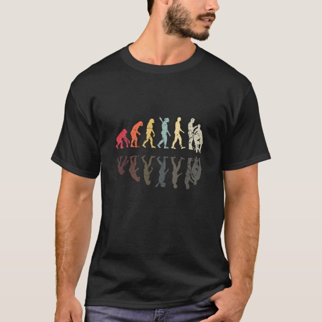 T-shirt Barber Evolution of Man Barbershop Hairstylist  (Devant)