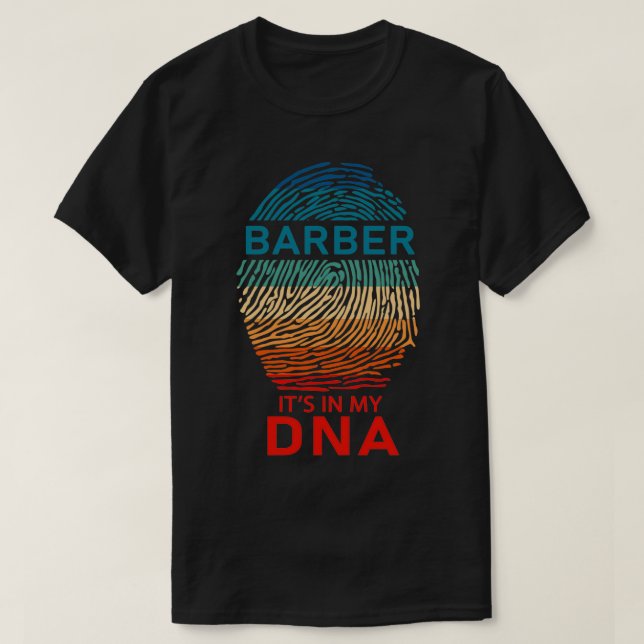 T-shirt Barber itx27s dans mon adn 2 (Design devant)