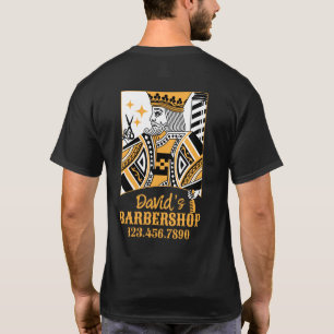 T-shirt Barber King Retro Lecture Carte Style Hair Stylist