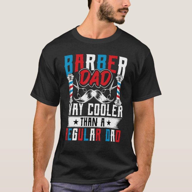 T-shirt Barber papa Glacière de chemin que d'un papa norma (Devant)