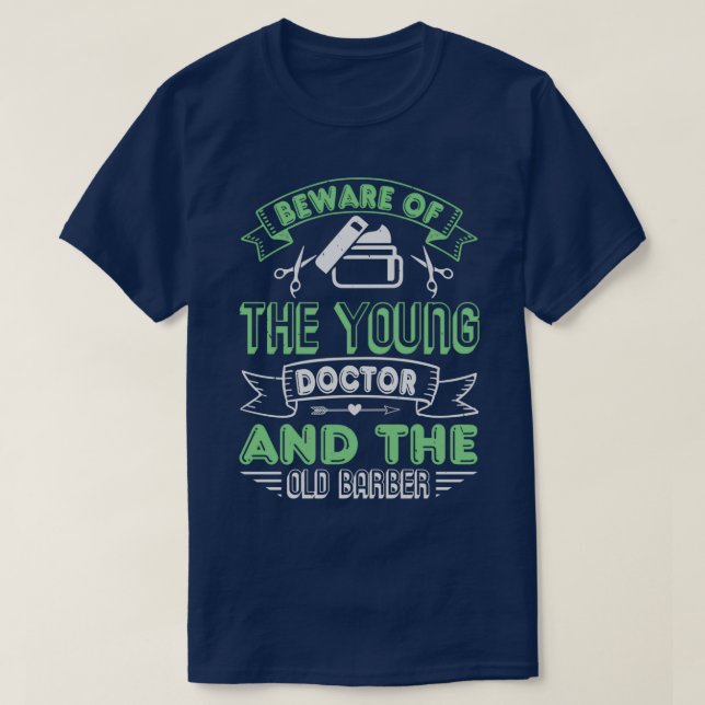T-shirt Barber Shop Haircut barbe Coiffeur Cadeau 33 (Design devant)