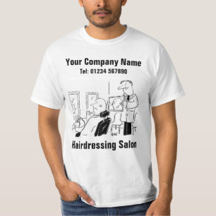 T-shirt Barber Shop ou salon de coiffure Cartoon
