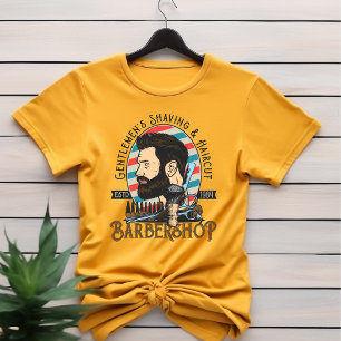 T-shirt Barbershop pour rasage et coupes de cheveu