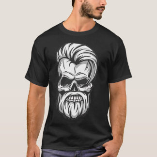 T-shirt barbier à crâne