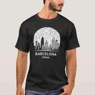 T-shirt Barcelone, Espagne
