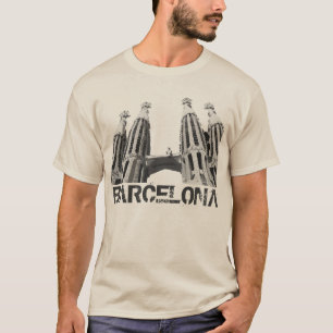 T-shirt Barcelone Espagne La Sagrada Familia