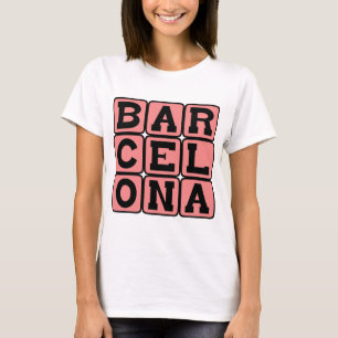 T-shirt Barcelone, Ville en Espagne