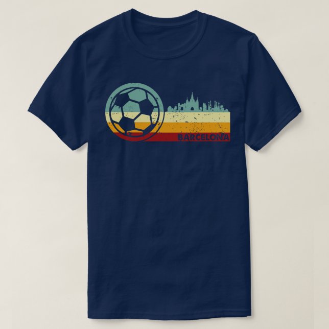 T-shirt Barcelone Vintage Retro (Design devant)