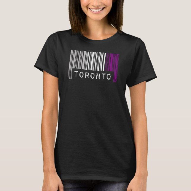 T-shirt Barcode Asexuel Pride Toronto Canada mignonne Ace  (Devant)