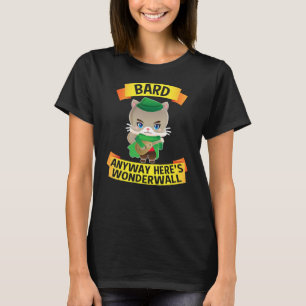 T-shirt Bard Dungeons Et Cats Dragons S Pour Hommes Femmes