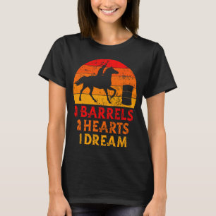 T-shirt Baril Racer Baril Racer Cheval équitation Rodéo Co