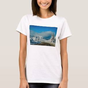 T-shirt Bariloche, route à la station de sports d'hiver
