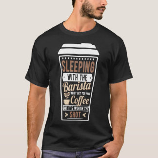 T-shirt Barista Coffee Qutoe Espresso Cadeau
