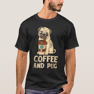 T-shirt Barista de café Pug