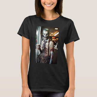 T-shirt Barista de café zombie   Zombies dans la vie quoti