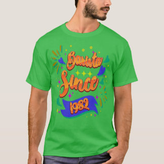 T-shirt Barista Depuis 1982 Unique Bartender Idées Cadeaux