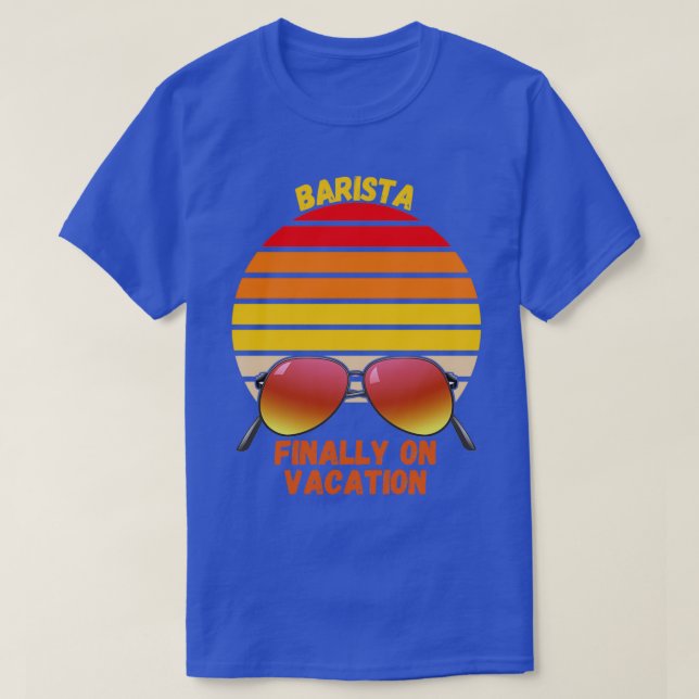 T-shirt Barista En Vacances (Design devant)