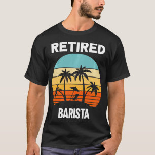 T-shirt Barista retraite palmier de plage