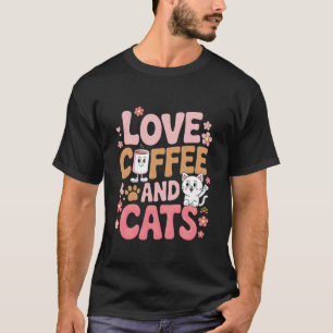T-shirt Baristas de café bistrot blague de chats mignons b